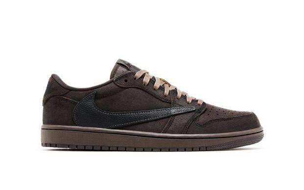 Men's Running Weapon Travis Scott x Air Jordan 1 Low OG SP 'Velvet Brown' Shoes 026